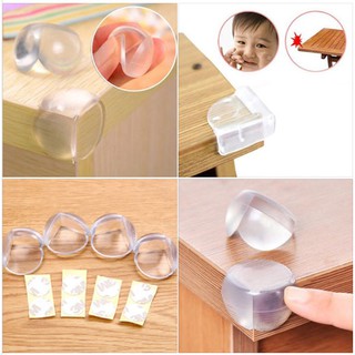 Nút Bịt Góc Bàn Silicon,Nút Bịt Cạnh Bàn Trong Suốt Bảo Vệ An Toàn Cho Bé