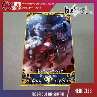 Thẻ bài custom card bánh xốp anime Fate/Grand Order FGO để sưu tầm tự chọn Heracles