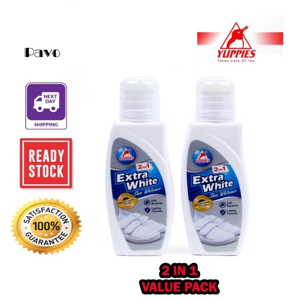 CHẤT LÀM TRẮNG GIẦY THỂ THAO CAO CẤP YUPPIES EXTRA WHITE NHẬP KHẨU CHÍNH HÃNG MALAYSIA 75ML