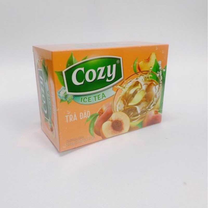 Trà Hoà Tan Cozy Ice Tea 270g (18 gói): Đào/ Chanh/ Vải/ Sâm Bí Đao