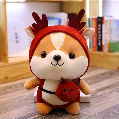 Gấu Bông Chó Shiba Cosplay Cute mềm mịn Size 25 cm | BigBuy360 - bigbuy360.vn