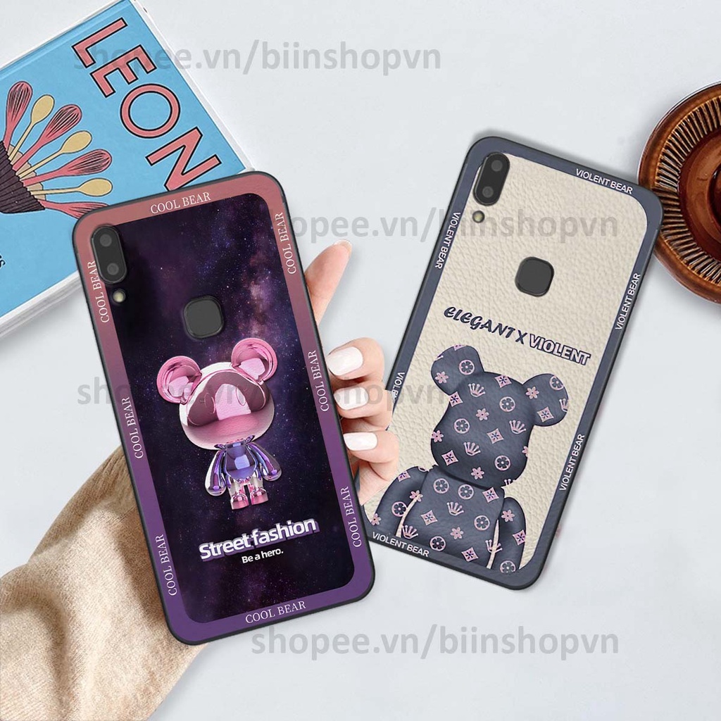 Ốp Vivo V9 / V9 Youth hình gấu bear brick đẹp độc lạ, thời trang, cá tính
