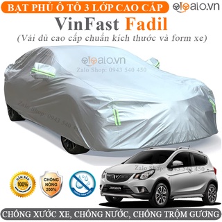 Bạt trùm che phủ dành cho xe VinFast Fadil vải dù oxford 3 lớp cao cấp - OTOALO