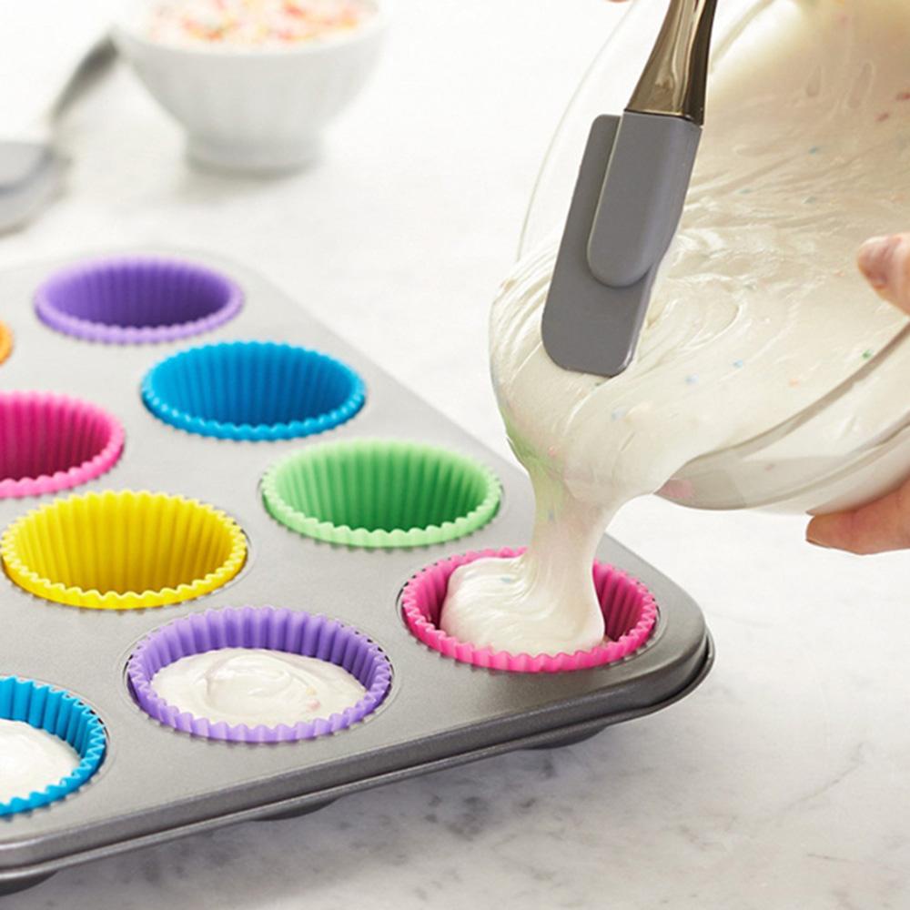 Cốc Silicone Màu Ngà Làm Bánh Cupcake