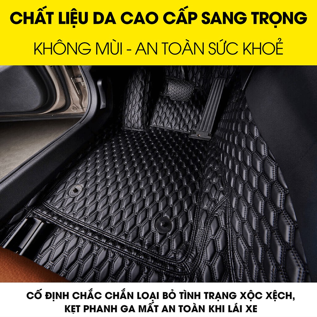 Thảm lót sàn ô tô 6D cho các dòng xe VuaAuto cao cấp, chất liệu thảm trải sàn da sang trọng không mùi dễ vệ sinh