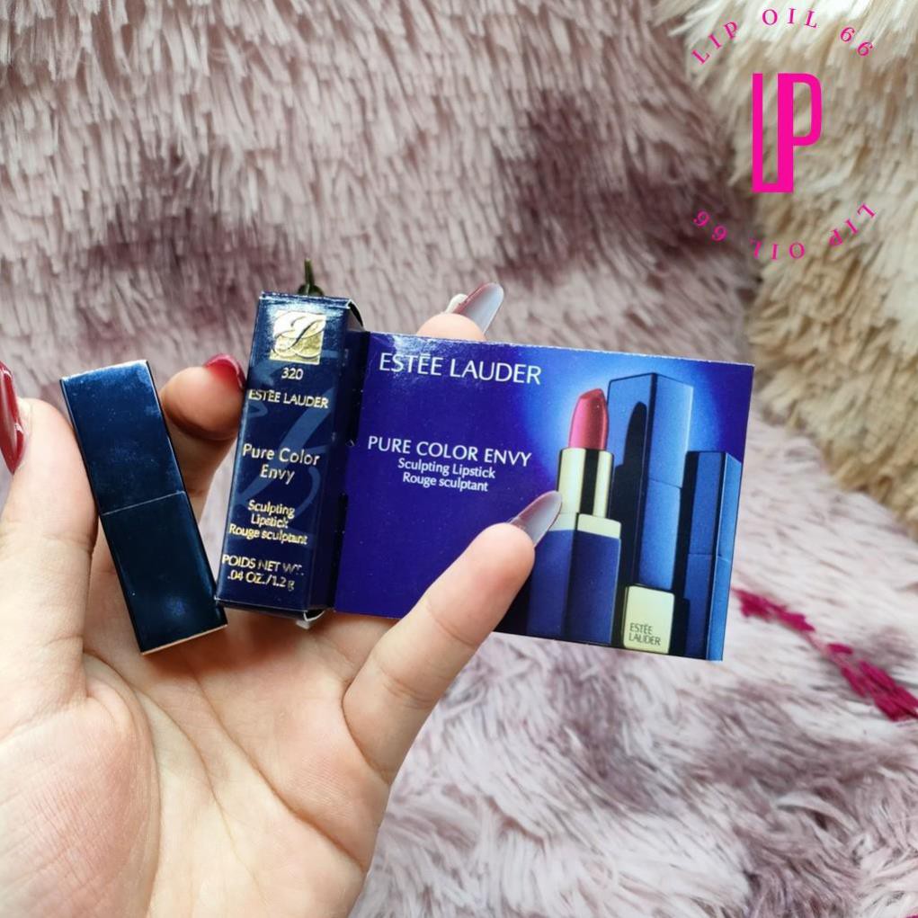 Son lì pha dưỡng Estee Lauder Pure Color Envy Sculpting Lipstick minisize 1.2g căng mọng gợi cảm | BigBuy360 - bigbuy360.vn