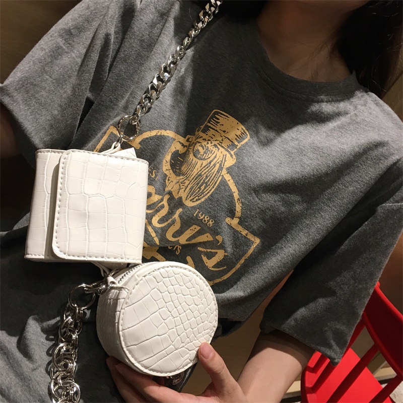 Túi Đeo Chéo Mini 2 Trong 1 Phong Cách Hàn Quốc Thời Trang Cho Nữ