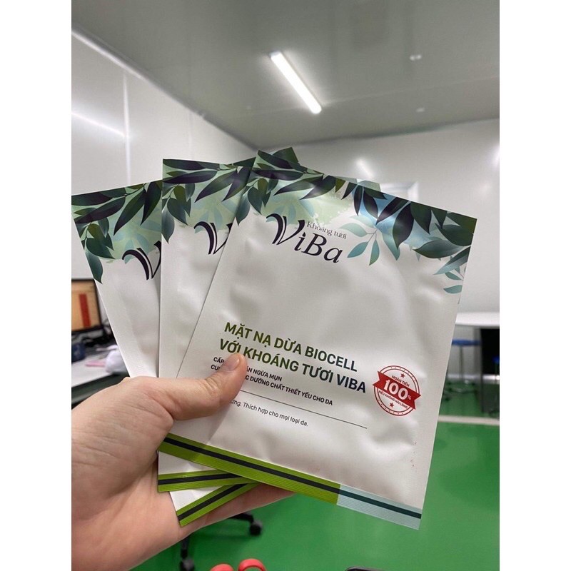 Mặt nạ dừa Biocell khoáng tươi Viba
