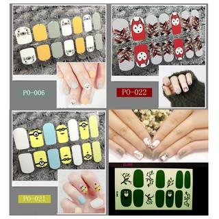 Miếng dán móng tay Silicon - Nail Wraps (14 miếng dán khô)