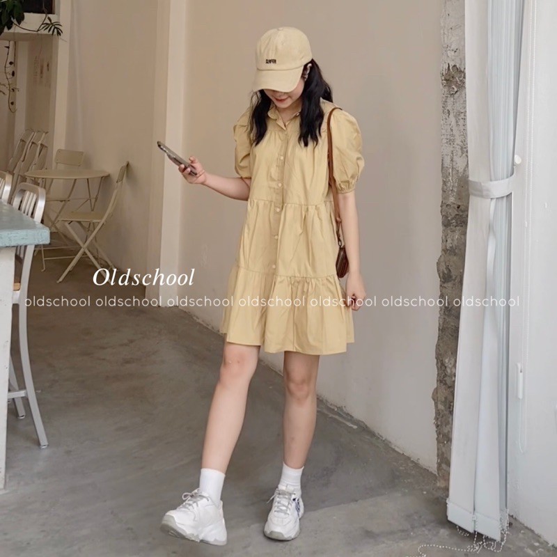 ĐẦM SƠ MI BABYDOLL ULZZANG (SẴN/KÈM VIDEO REVIEW)