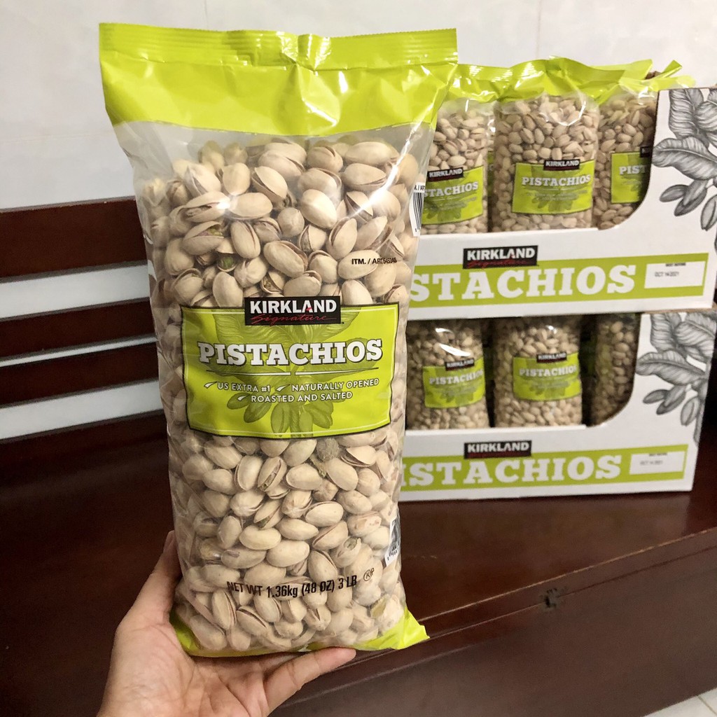 { SALE221 } ❤️ [Date 10/2021] Tách lẻ 100g ~ 70 Hạt dẻ cười Kirkland Pistachios Mỹ (Hạt dẻ rang muối) túi ziplock ( Hàng