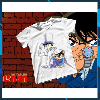 (SALE 50%) Áo thun Cotton Unisex - Anime - Conan - Kaito kid và conan
