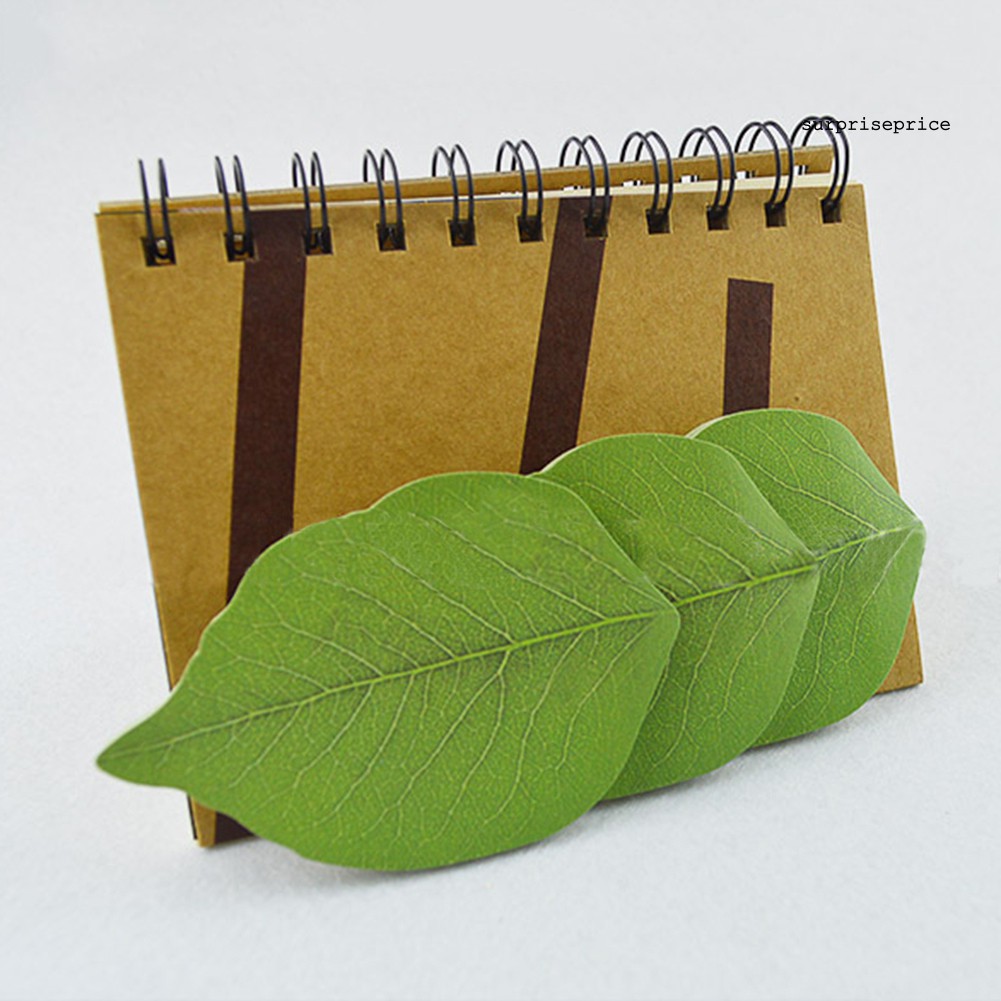 Giấy ghi chú thiết kế hình chiếc lá độc đáo dễ thương
