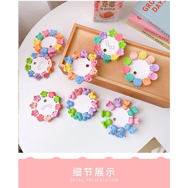 Set 10 kẹp tóc nhỏ nhắn xinh xắn cho bé