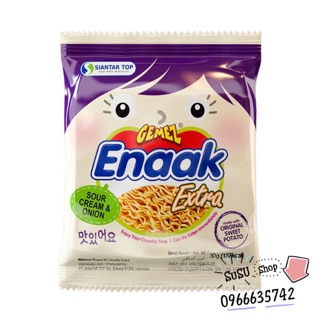 Combo 4 hộp mì enaak kem hành Tây tím (gồm 96 gói/30gram)