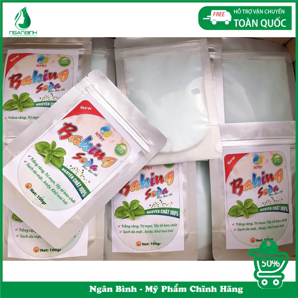 Baking soda - Tẩy Trắng răng, Thơm miệng, Giảm mụn, Mịn da, Khử mùi, Tẩy da chết hiệu quả... Soda Ngân Bình