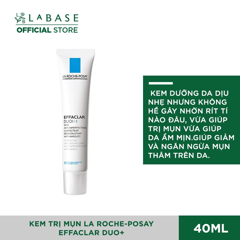 [Mã SKAMSALE8 giảm 10% đơn 200K] Kem giảm mụn La Roche-Posay Effaclar Duo+ 40ml | BigBuy360 - bigbuy360.vn