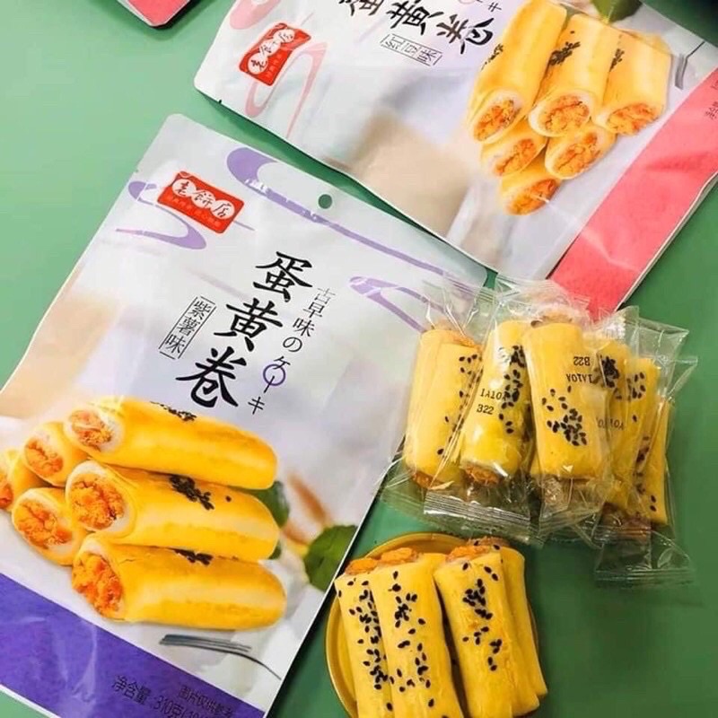 GÓI 310gr BÁNH CUỘN NHÂN TRỨNG MUỐI GIÒN NGON