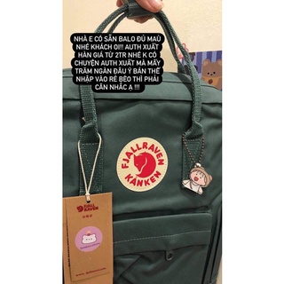 Balo kanken frostgreen ( tặng kèm pin cài )
