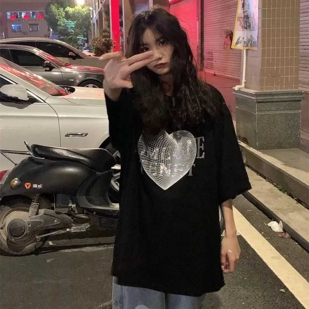 NRVP Áo Thun Nữ Cổ Tròn Ngắn Tay Thời Trang Mùa Hè Phong Cách Hàn Quốc 2022