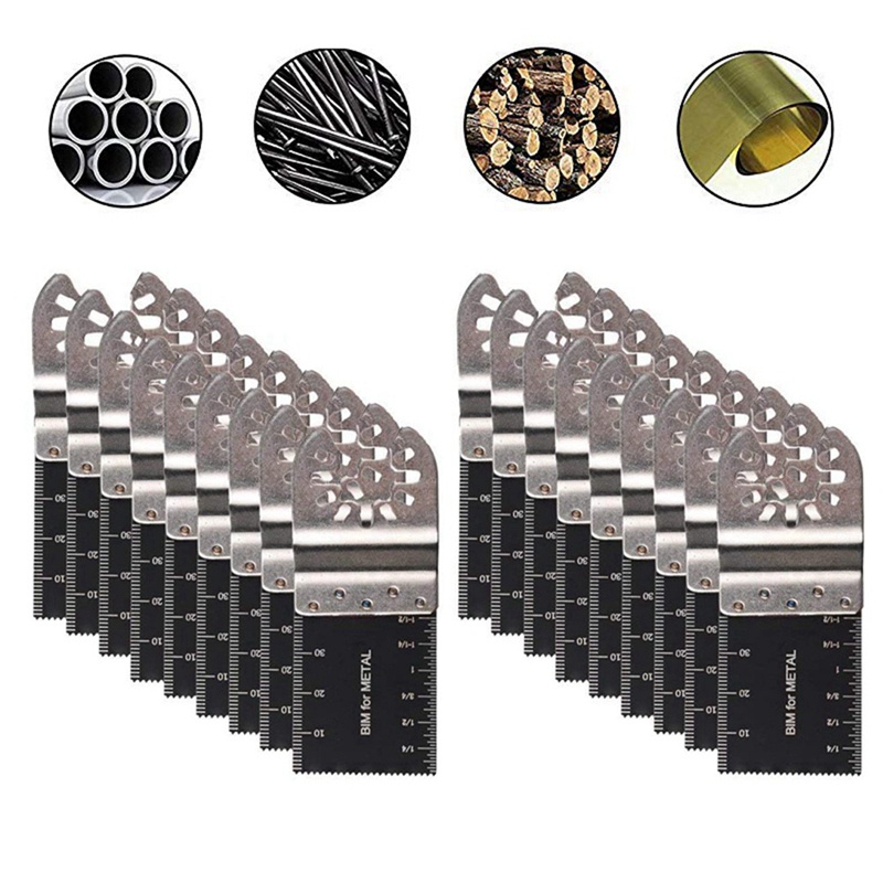 Bộ Lưỡi Cưa Tròn 34mm Chuyên Dụng Cắt Gỗ / Nhựa / Nhựa / Kim Loại Mềm