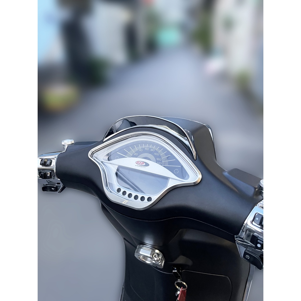 Viền đồng hồ nhôm CNC Logo Z cho xe Vespa Sprint Primavera Notte