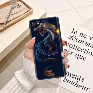 Ốp lưng Xiaomi Redmi Note 10 Viền dẻo TPU hình Rồng Xanh