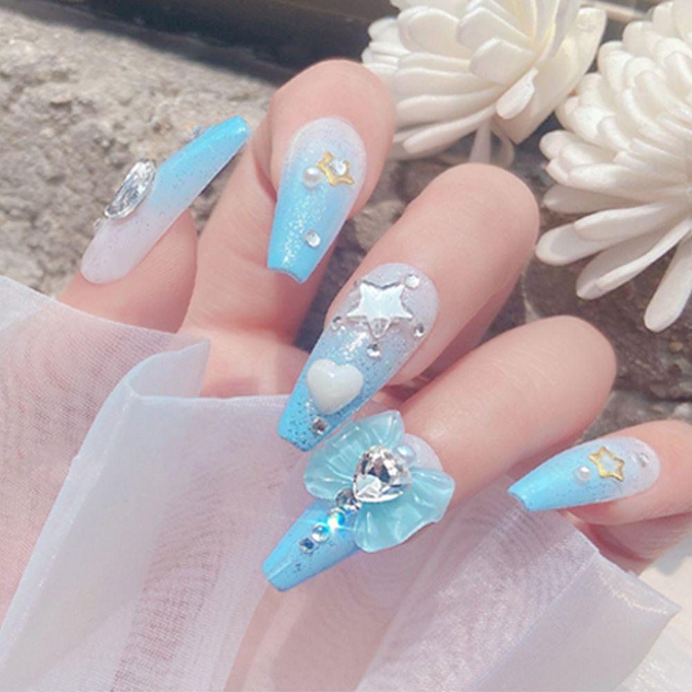Bộ 10 Dụng Cụ Làm Móng Nghệ Thuật|Nơ Thắt Cổ Áo DIY Xinh Xắn|Phụ Kiện Làm Móng Nghệ Thuật