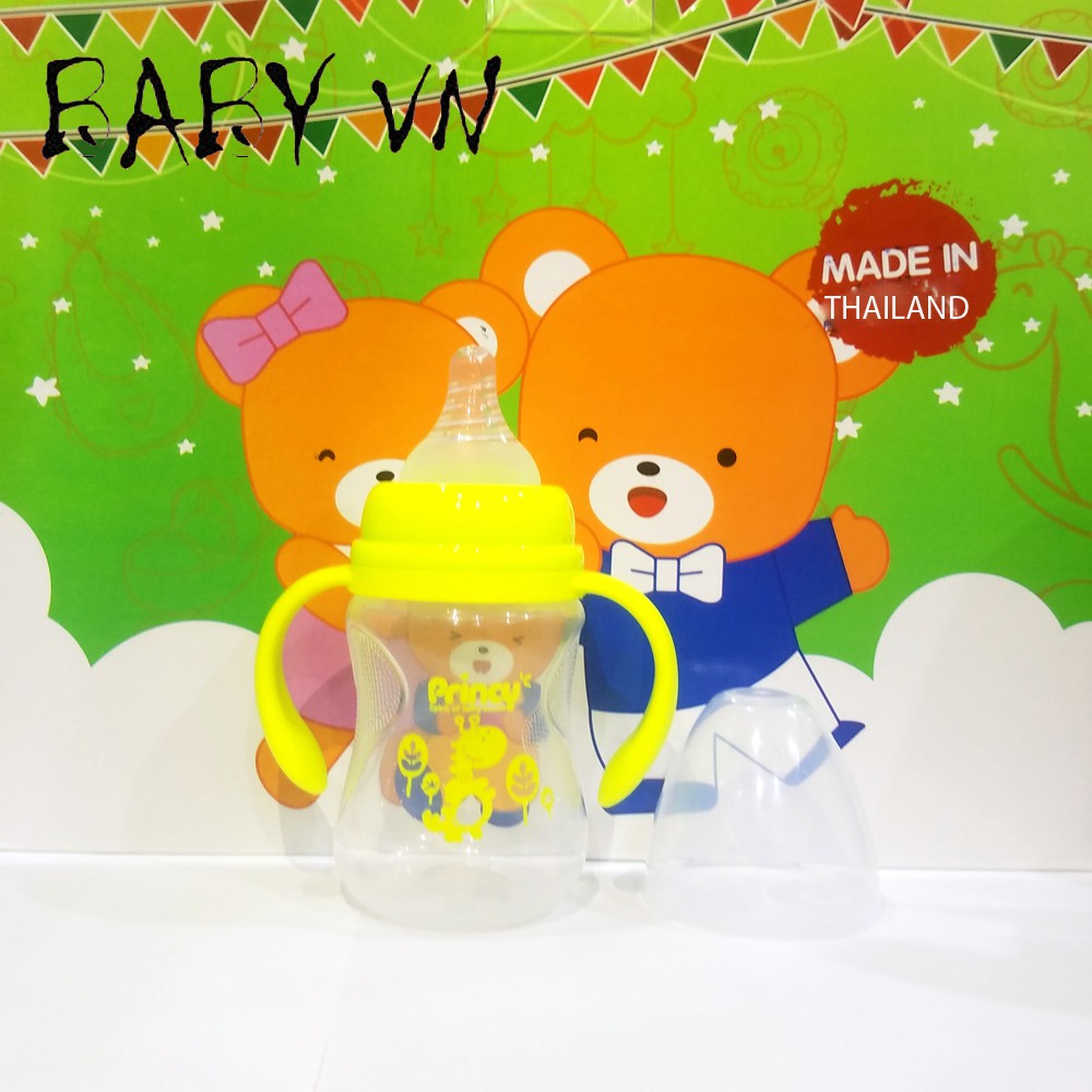 Bình sữa 2 quai cổ rộng  - HB 10206MWB - PRINCY - HACO BABY - BABY VN