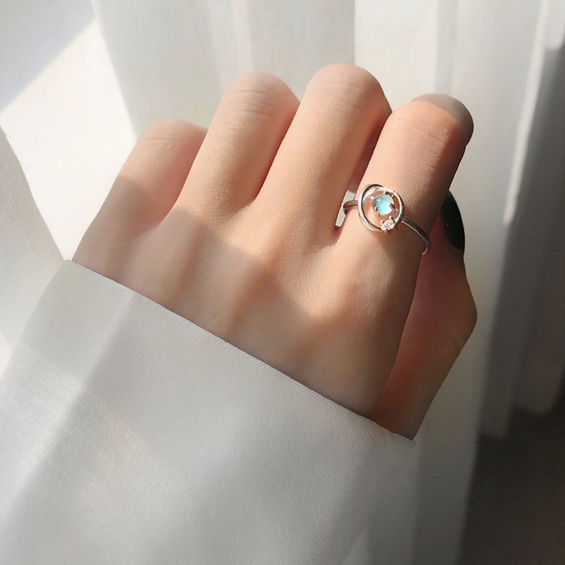 MANYUE Bộ trang sức đính kim cương nhân tạo tinh tế phong cách Hàn Quốc cho nữ