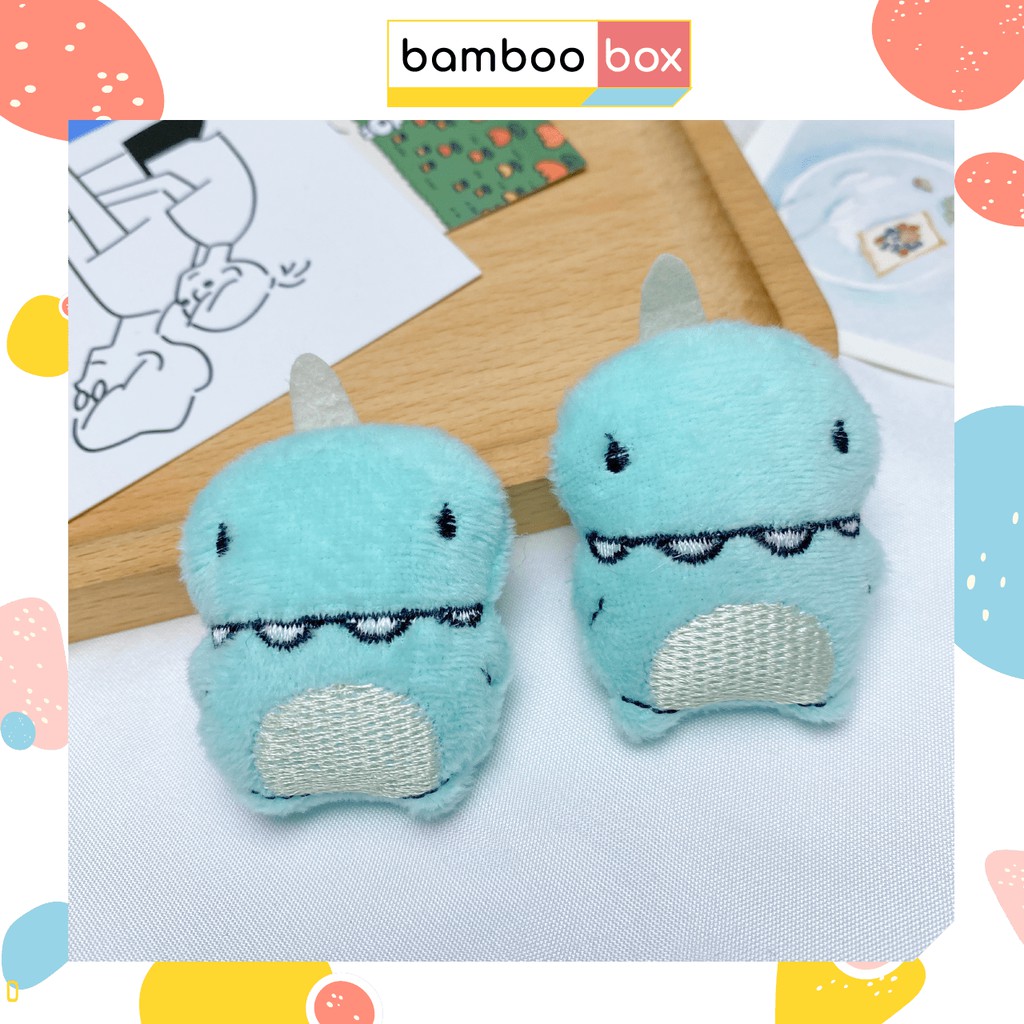 Thú bông hình khủng long xanh cài balo túi ulzzang mini PK-00003