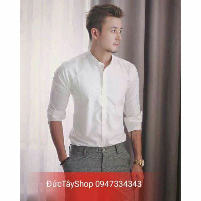 FREESHIP 99K TOÀN QUỐC_Áo sơ mi trắng cô tàu k nhăn, k xù, k bám bụi | BigBuy360 - bigbuy360.vn
