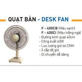 Quạt bàn Panasonic F-400CI ( màu ngà )