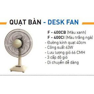 Quạt bàn Panasonic F-400CI ( màu ngà )
