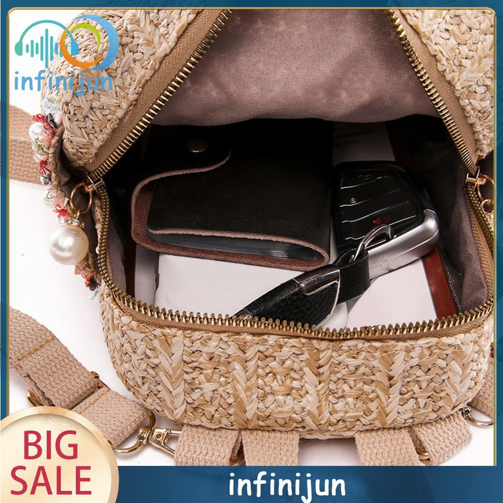 Ba Lô Đan Lát Mini Xinh Xắn Cho Nữ