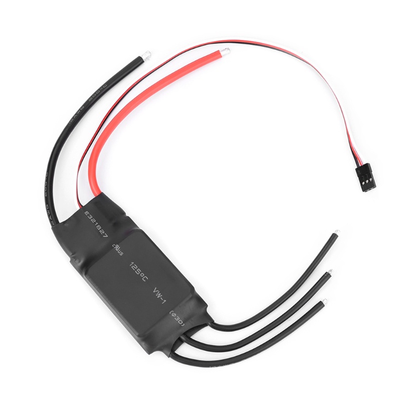 Bộ điều khiển tốc độ không chổi than QUU RC ESC 80A 2-6S với pin UBEC cho máy bay trực thăng