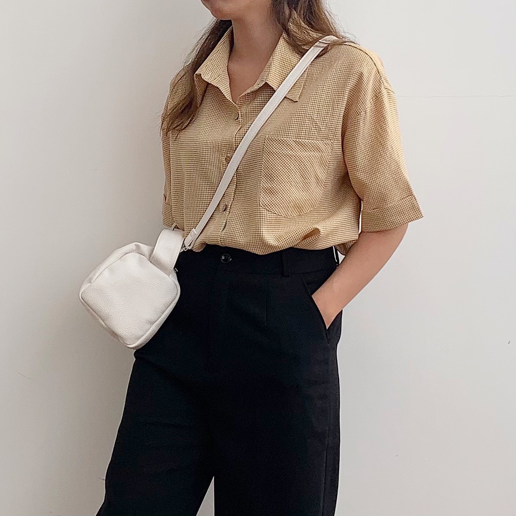 Áo sơ mi ngắn tay caro - BST Holiday Shirt 07/2021 - by ufo.thebasic | BigBuy360 - bigbuy360.vn