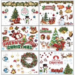 Decal trang trí noel dán kính dán tường nhiều mẫu đẹp
