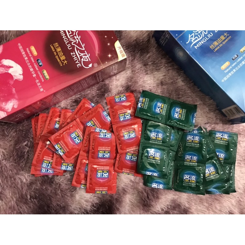 Bao cao su nhiều dầu bôi trơn nội địa Trung