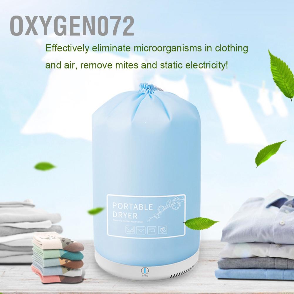 � Oxygen072 Túi sấy quần áo gia đình xách tay Máy sấy điện gấp mini cho du lịch CN 220V