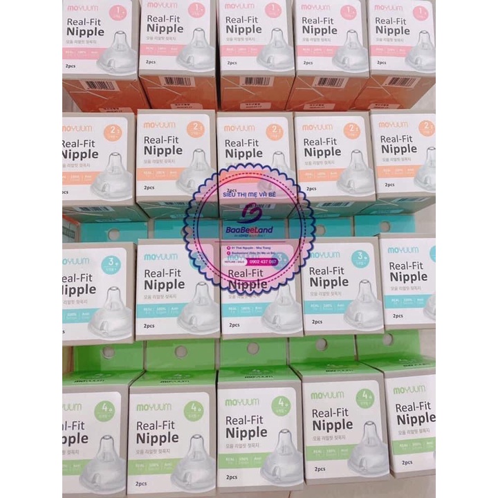 Bình và núm ti Moyuum nội địa Hàn - BAABEELAND