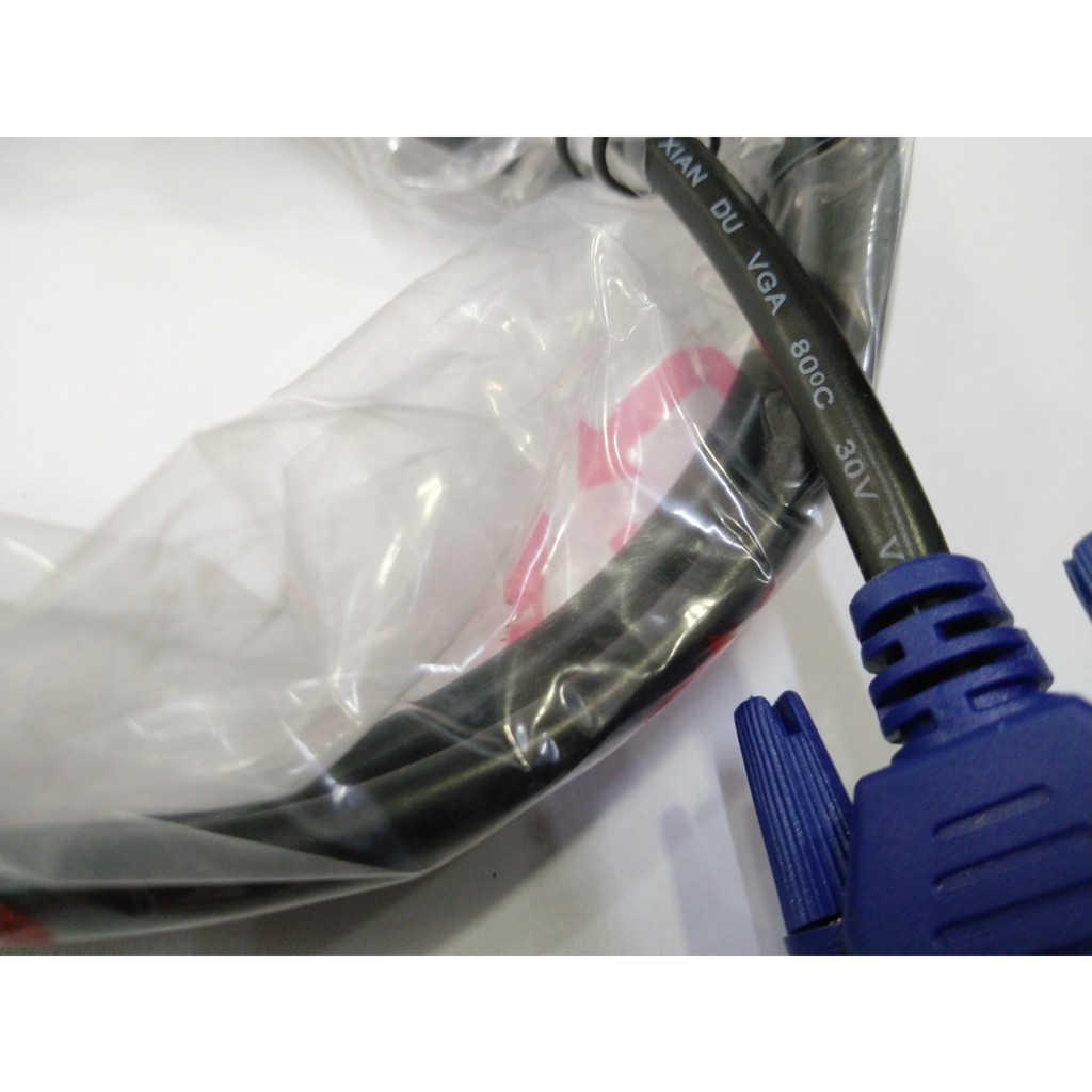 Cáp VGA zin dài 1m5  Dùng cho máy vi tính, đầu thu camera