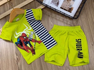 Bộ thun cotton bé trai size 6-23kg