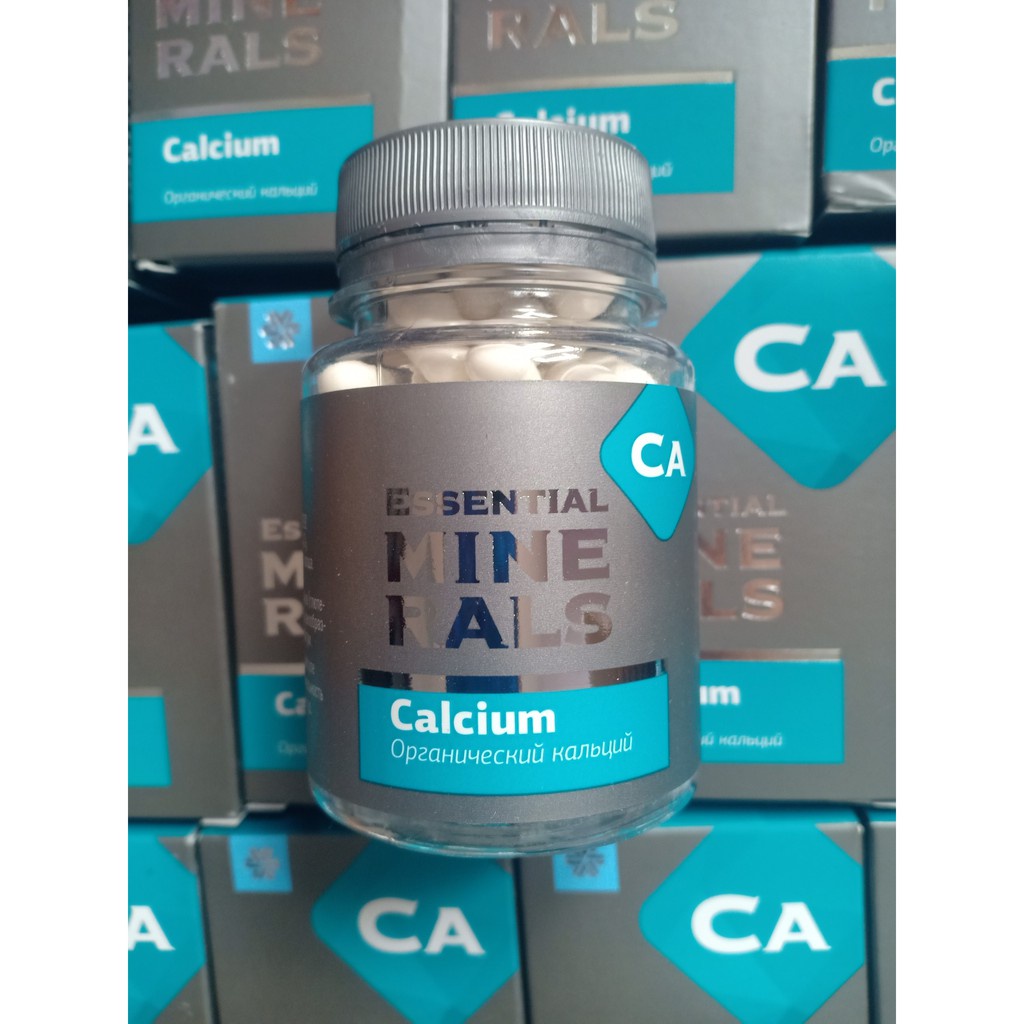[ GIÁ SỈ ] - siberian Essential Minerals Calcium, hỗ trợ tăng cường sức khỏe, phát triển của xương và răng - hộp 60 viên