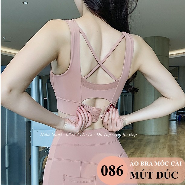 Áo Bra Tập Gym Nữ ❤️𝐇𝐀̀𝐍𝐆 𝐗𝐈̣𝐍❤️ Áo Lót Mút Đúc Cài Lưng Thun Mịn Co Giãn Tôn Ngực Thể Thao Nữ 𝐆𝐘𝐌𝐒𝐓𝐎𝐑𝐄 086