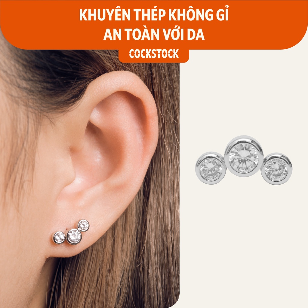 Khuyên tai đá Mickey CockStock