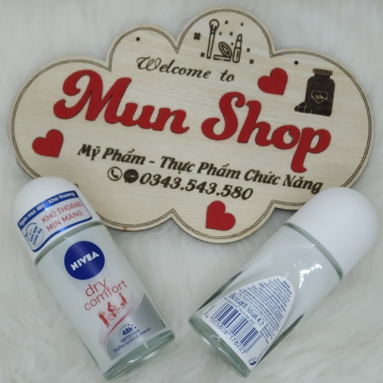 Lăn khử mùi NIVEA Dry Comfort khô thoáng suốt 48 giờ