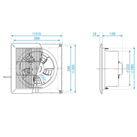 Quạt Hút Âm Trần Panasonic FV-20CUT1 (23W)