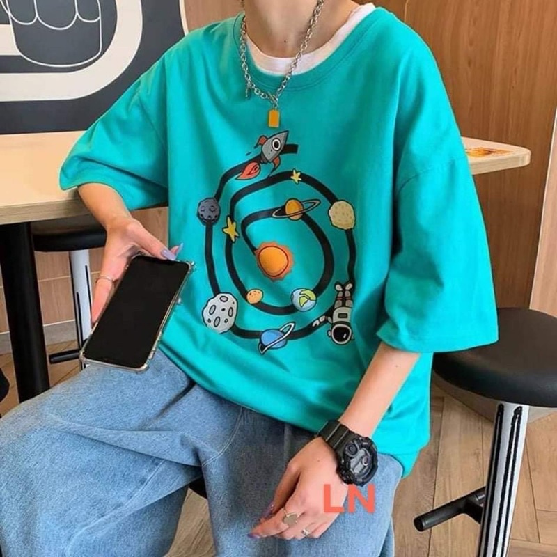 Áo phông hành tinh xoáy tròn TH6