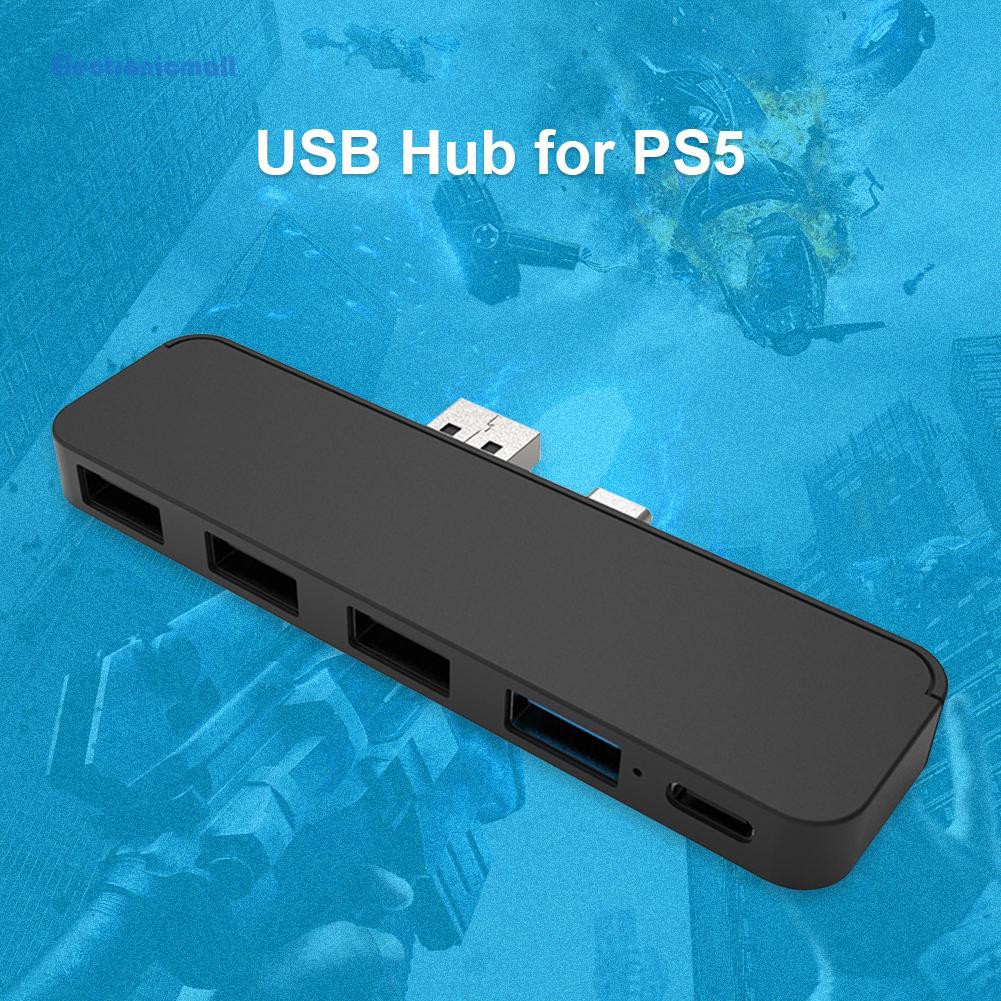 Bộ Chia Cổng Usb A + Usb C Sang 4 Loại A + 1 Type C Cho Playstation 5 Ps5